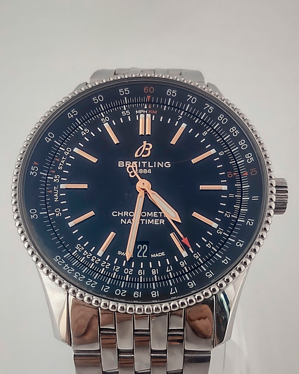 2022 Breitling Navitimer 41MM Black Dial Steel Bracelet (A17326241B1A1)