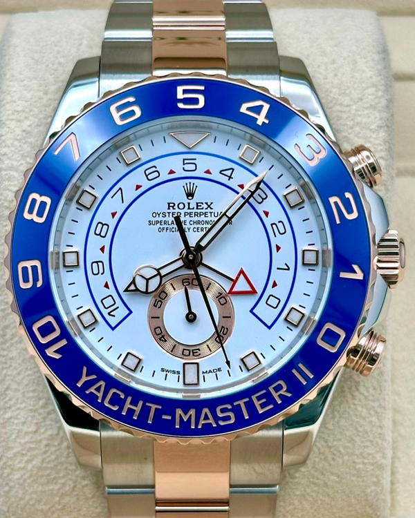 2023 Rolex Yacht-Master II 44MM White Dial Two-Tone Oyster Bracelet (116681)