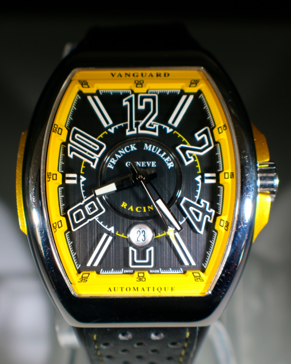 2018 Franck Muller Vanguard "Racing" S.E. 45MM Black Dial Leather Strap (V 45 SC DT RCG)