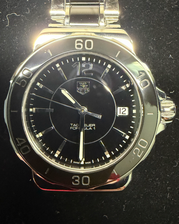 2018 Tag Heuer Formula 1 Lady 34MM Quartz Black Dial Ceramic/Steel Bracelet (WAH1210.BA0859)