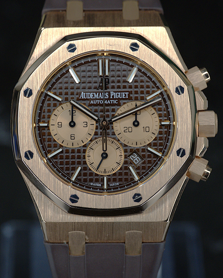 2018 Audemars Piguet Royal Oak Chronograph 41MM Chocolate Dial Rubber Strap (26331OR.OO.D821CR.01)