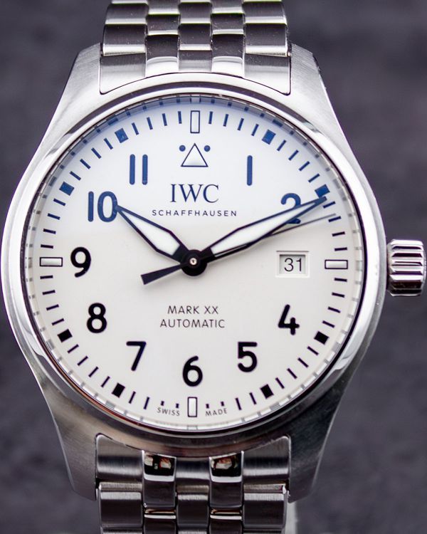 2024 IWC Schaffhausen Pilot Mark XX 40MM Silver Dial Steel Bracelet (IW328208)