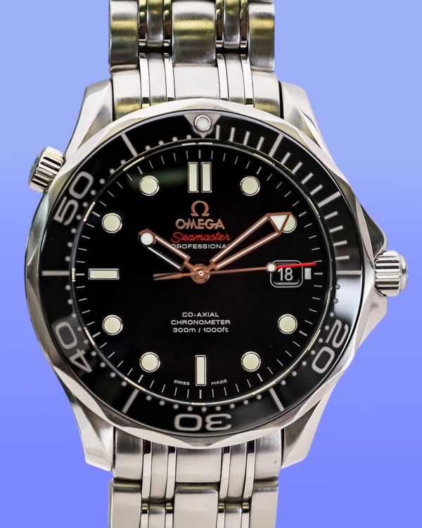 No Reserve - 2017 Omega Seamaster Diver 300M 41MM Black Dial Steel Bracelet (212.30.41.20.01.003)