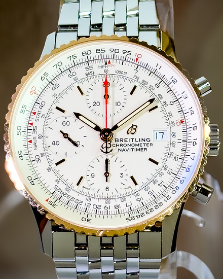 2019 Breitling Navitimer Chronograph 41MM Silver Dial Steel Bracelet (U13324)