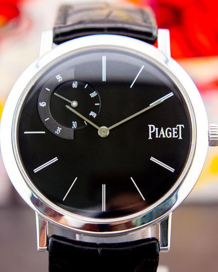 Piaget Altiplano 40MM Black Dial Leather Strap (G0A34114)
