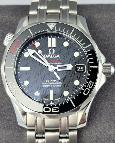 No Reserve - 2012 Omega Seamaster Diver 300M "James Bond 50th Anniversary" L.E. 36.25MM Black Dial Steel Bracelet (212.30.36.20.51.001)