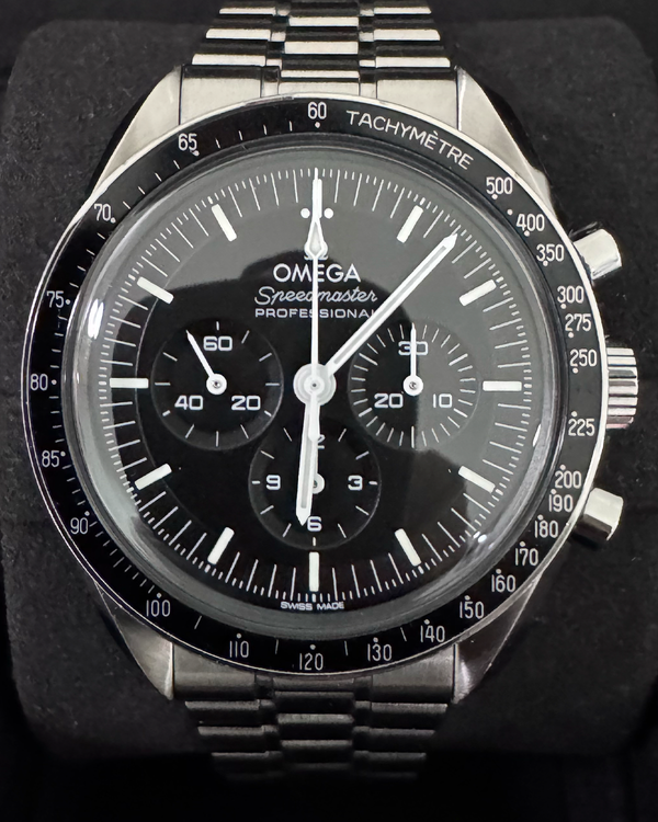 2022 Omega Speedmaster Professional Moonwatch 42MM Black Dial Steel Bracelet  (310.30.42.50.01.001)