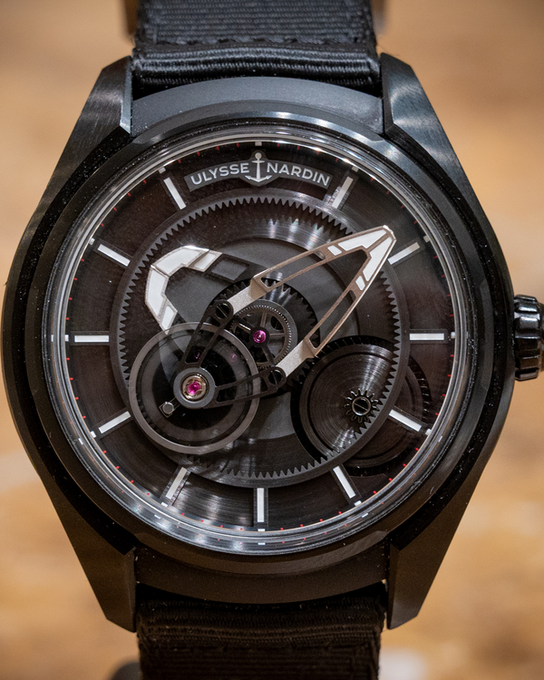 2025 Ulysse Nardin Freak X TI Black 43MM Skeleton Dial Textile Strap (2303-270.1/BLACK)