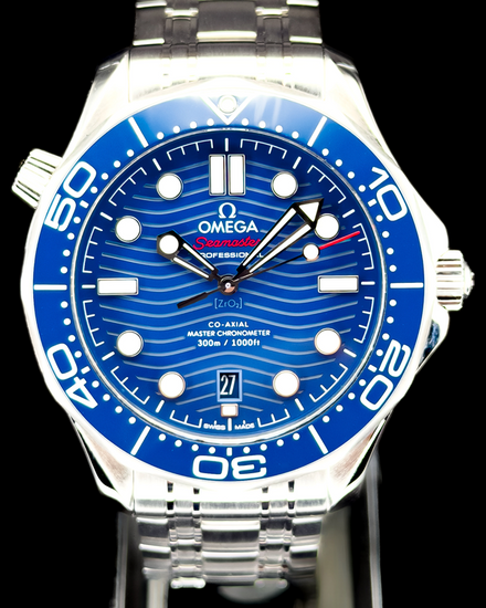 No Reserve - 2022 Omega Seamaster Diver 300M 42MM Blue Dial Steel Bracelet (210.30.42.20.03.001)