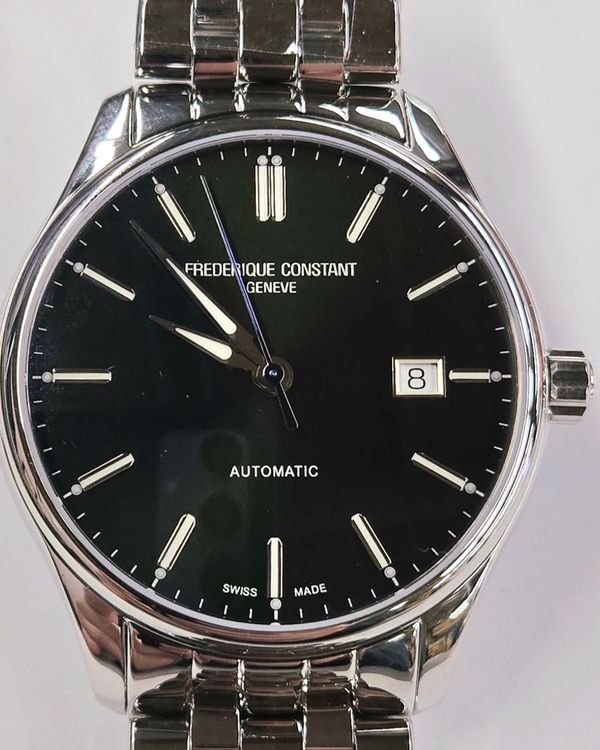 2025 Frederique Constant Classics Index 40MM Green Dial Steel Bracelet (FC-303GR5B6B)