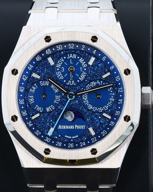 Audemars Piguet Royal Oak Perpetual Calendar “John Mayer” L.E. 41MM Blue "Crystal Sky" Dial White Gold (26574BC.OO.1220BC.02)