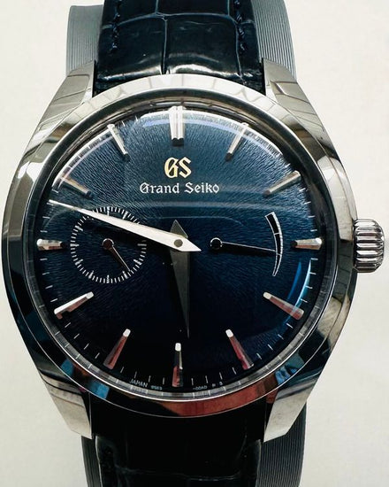 No Reserve - 2019 Grand Seiko Elegance Collection "Mt. Iwate" L.E. 39MM Blue Dial Leather Strap (SBGK005)