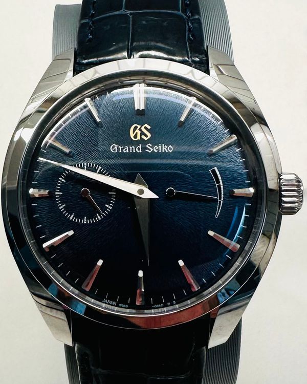 2019 Grand Seiko Elegance Collection "Mt. Iwate" L. E. 39MM Blue Dial Leather Strap (SBGK005)