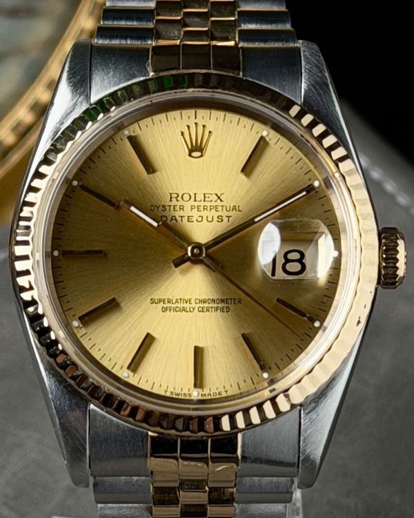 1996 Rolex Datejust 36MM Champagne Dial Two-Tone Jubilee Bracelet (16233)