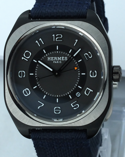 2024 Hermès H08 39MM Grey Dial Textile Strap (SP1.741A)