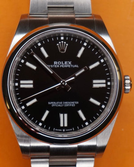 2024 Rolex Oyster Perpetual 41MM Black Dial Oyster Bracelet (124300)