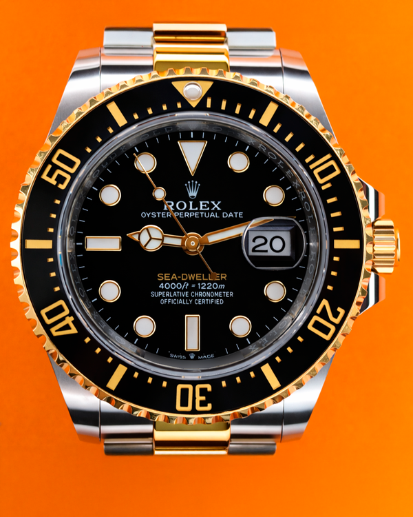 (SR) 2024 Rolex Sea-Dweller 43MM Black Dial Two-Tone Oyster Bracelet (126603)