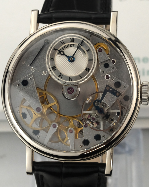2018 Breguet Tradition 37MM Skeleton Dial Leather Strap (7027BB/11/9V6)