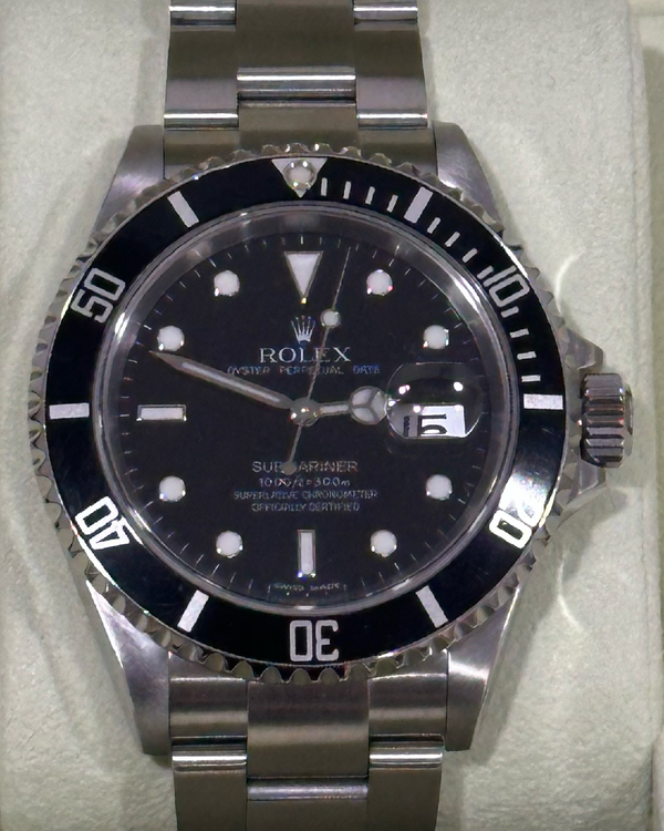 2009 Rolex Submariner Date 40MM Black Dial Oyster Bracelet (16610)
