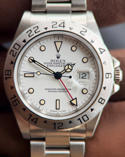Rolex Explorer II "Polar" 40MM White Dial Oyster Bracelet (16570)