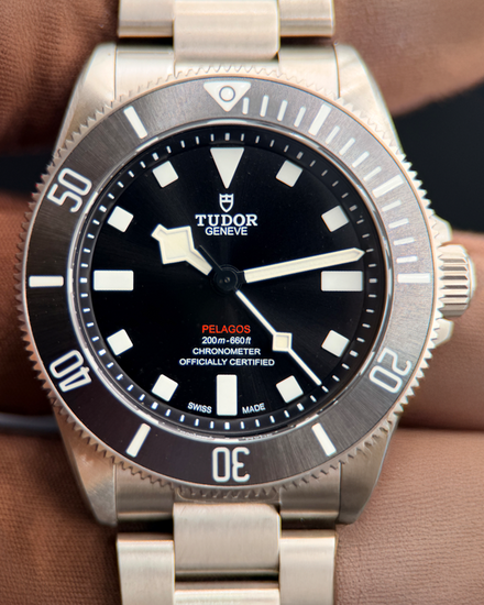 2024 Tudor Pelagos 39MM Black Dial Titanium Bracelet (25407N)