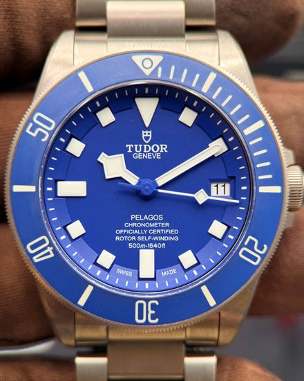 2022 Tudor Pelagos 42MM Blue Dial Titanium Bracelet (25600TB)