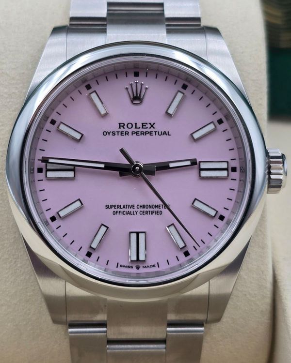 2026 Rolex Oyster Perpetual 41MM Pink Dial Oyster Bracelet (134300)