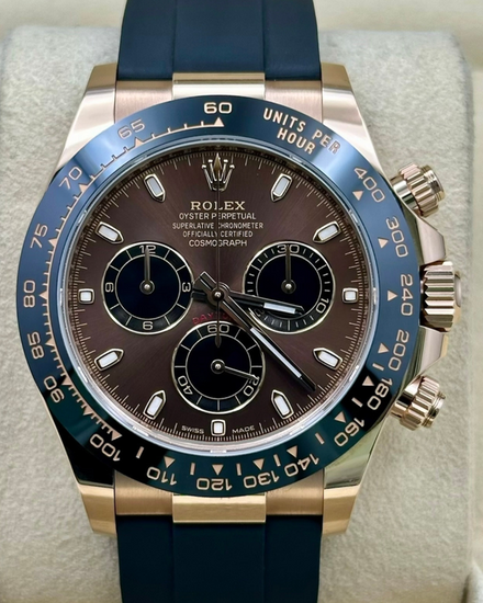 2021 Rolex Cosmograph Daytona 40MM Chocolate Dial Oysterflex Strap (116515LN)