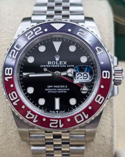 2023 Rolex GMT-Master II "Pepsi" 40MM Black Dial Jubilee Bracelet (126710BLRO)