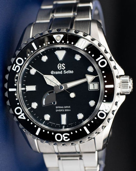 Grand Seiko Sport Diver 44.2MM Black Dial Steel Bracelet (SBGA229)