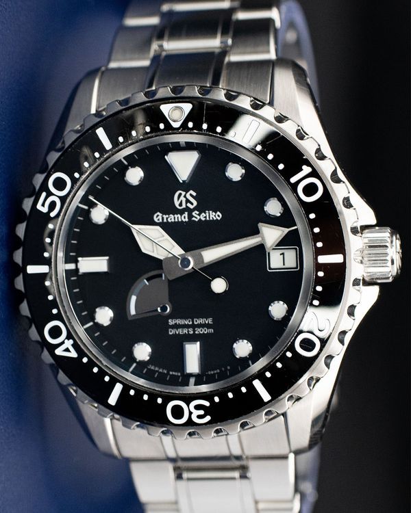 Grand Seiko Sport Diver 44.2MM Black Dial Steel Bracelet (SBGA229)