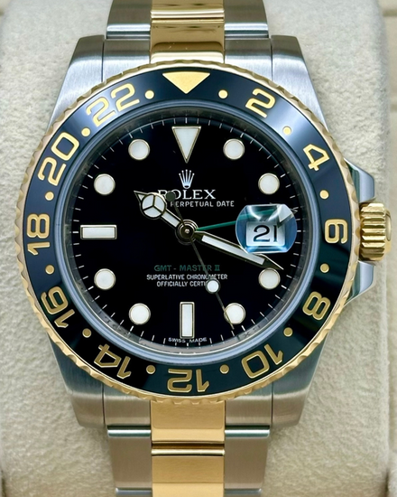 Rolex GMT-Master II 40MM Black Dial Two-Tone Oyster Bracelet (116713LN)