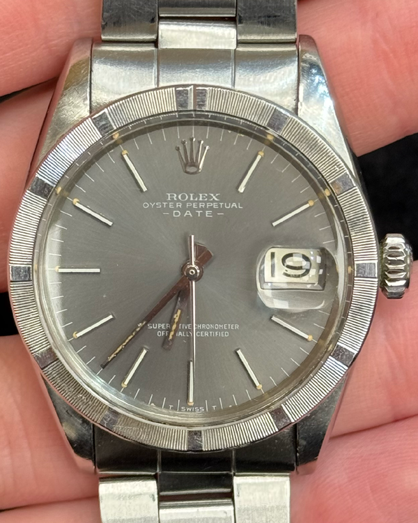 Rolex Oyster Perpetual Date 34MM Rhodium Dial Oyster Bracelet (1501)