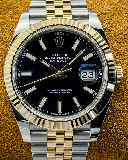 2025 Rolex Datejust 41MM Black Dial Two-Tone Jubilee Bracelet (126333)