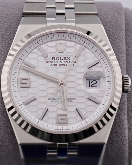 2026 Rolex Land-Dweller 40MM White Dial Flat Jubilee Bracelet (127334)