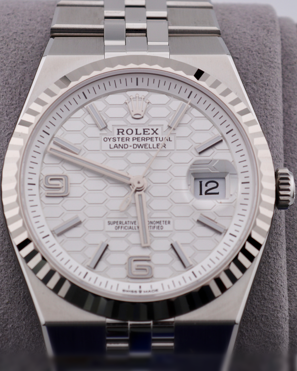 2026 Rolex Land-Dweller 40MM White Dial Flat Jubilee Bracelet (127334)