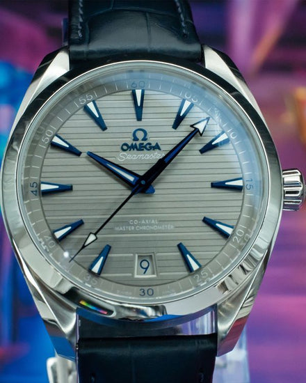 2022 Omega Seamaster Aqua Terra 150M 41MM Grey Dial Leather Strap (220.13.41.21.06.001)