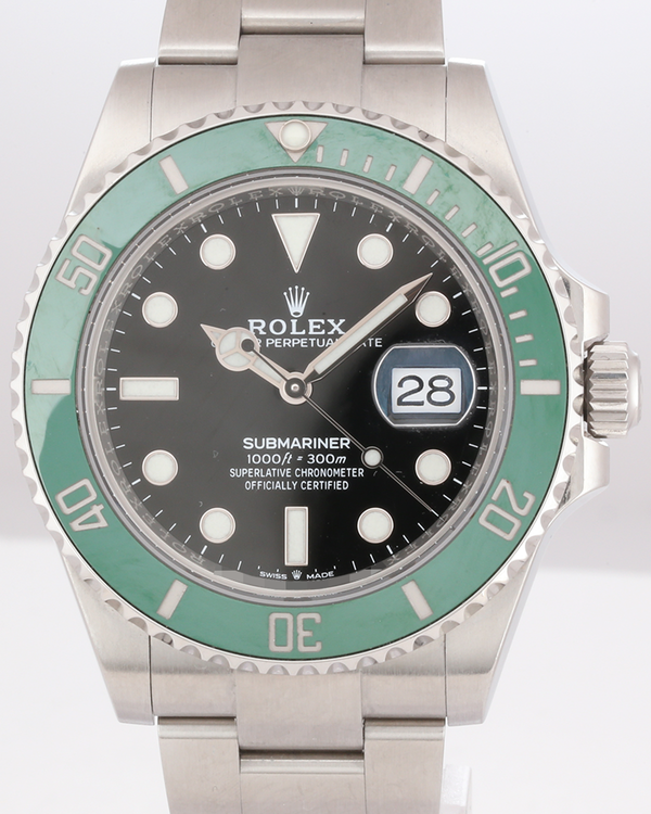 No Reserve - 2022 Rolex Submariner Date "Starbucks" 41MM Black Dial Oyster Bracelet (126610LV)