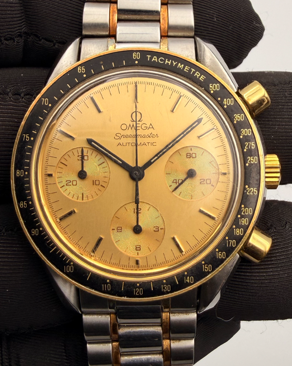 Omega Speedmaster Reduced 39MM Champagne Dial Two-Tone Bracelet (175.0032)
