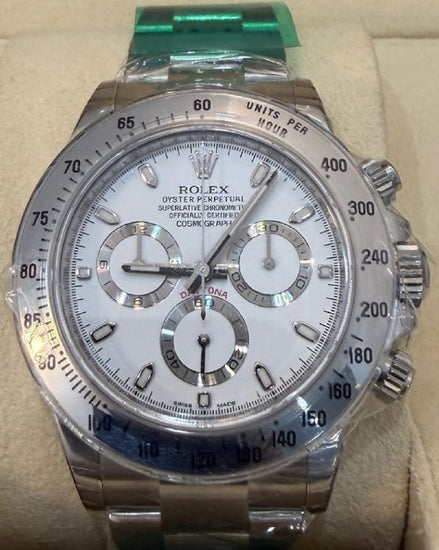 2014 Rolex Cosmograph Daytona 40MM White Dial Oyster Bracelet (116520)