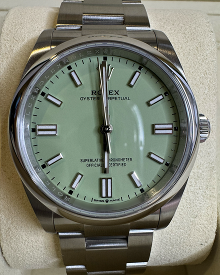 2026 Rolex Oyster Perpetual 36MM Pistachio Dial Oyster Bracelet (126000)