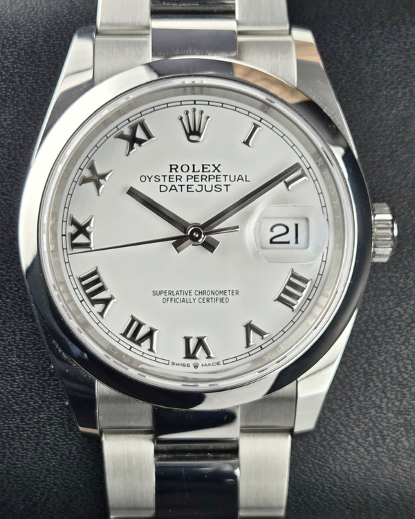 (Working) 2019 Rolex Datejust 36MM White Dial Oyster Bracelet (126200)