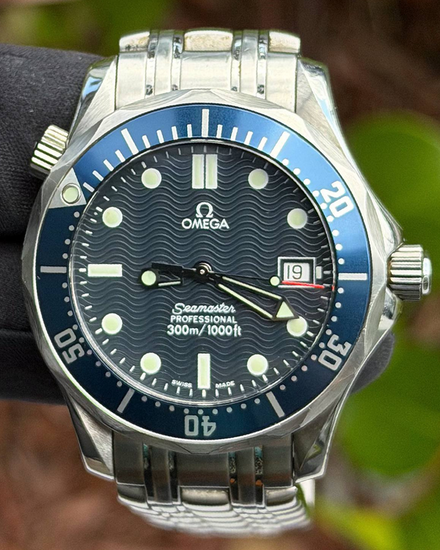 Omega Seamaster Diver 300M 36.25MM Quartz Blue Dial Steel Bracelet (2561.80.00)