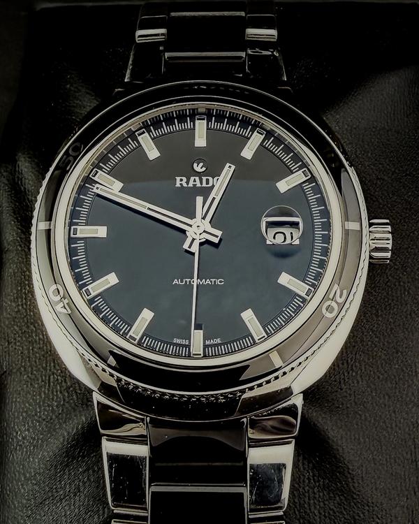2020 Rado Diastar 42MM Black Dial Steel Bracelet (R15959152)