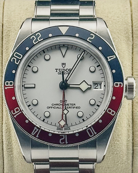 No Reserve - 2024 Tudor Black Bay GMT "Pepsi" 41MM White Dial Steel Bracelet (79830RB)