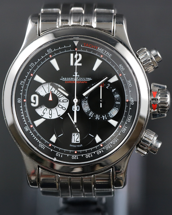 2015 Jaeger-LeCoultre Master Compressor Chronograph 41MM Black Dial Steel Bracelet (146.8.25)