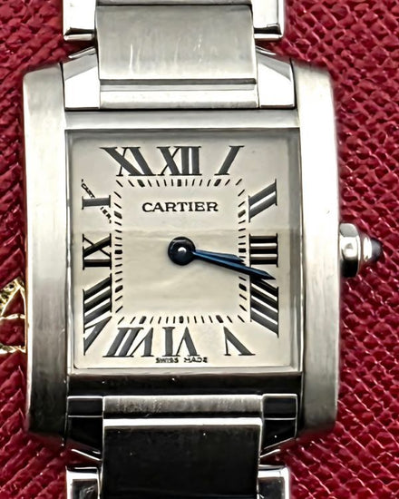 2007 Cartier Tank Française 25MM Quartz Silver Dial Steel Bracelet (W51008Q3)