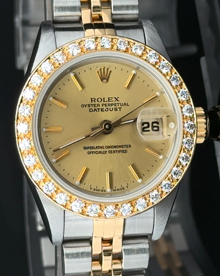1996 Rolex Lady-Datejust 26MM Champagne Dial Two-Tone Jubilee Bracelet (69163)