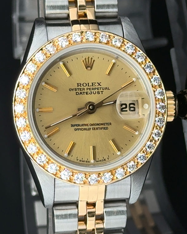 1996 Rolex Lady-Datejust 26MM Champagne Dial Two-Tone Jubilee Bracelet (69163)