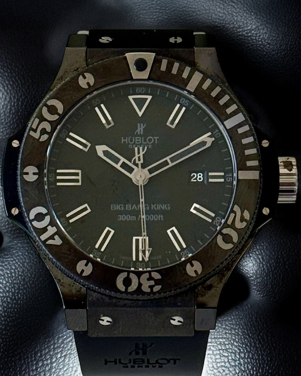 No Reserve - Hublot Big Bang Black Magic 48MM Black Dial Rubber Bracelet (322.CK.1140.RX)